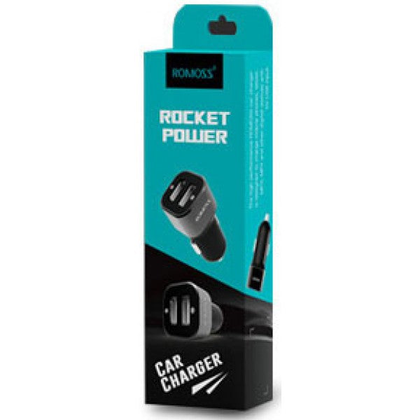 Romoss Car Charger Rocket Power 2usb 2.4a Am12 Romoss Car Charger Rocket Power 2usb 2.4a Am12